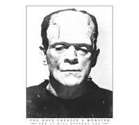 Universal Monsters Frankenstein Portrait Men's T-Shirt - White - S