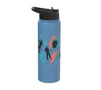 Universal Monsters Frankenstein Retro Lightning AOP Stainless Steel Insulated Water Bottle