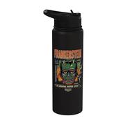 Universal Monsters Frankenstein Vintage Halloween Mask Stainless Steel Insulated Water Bottle