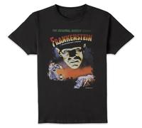 Universal Monsters Frankenstein Vintage Poster Men's T-Shirt - Black L