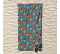 Universal Monsters Franks Bride Mixed Pattern Beach Towel