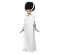 Universal Monsters Girl's The Bride Of Frankenstein Costume Set in White | Size: 4-6 Years Universal Monsters White 4-6 Years