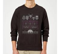 Universal Monsters I Prefer Halloween Christmas Sweatshirt - Black - M