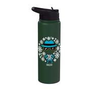 Universal Monsters Invisible Man Holiday Snow Stainless Steel Insulated Water Bottle