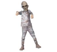 Smiffys Universal Monsters Mummy Costume, Childrens Top, Trousers & EVA Mask, Official License Outfit with Elastic Strap Mask & Bandage Sleeves, Perfect for Halloween and Themed Parties