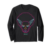 Universal Monsters Neon Bride of Frankenstein Portrait Long Sleeve T-Shirt