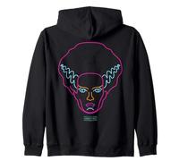 Universal Monsters Neon Bride Of Frankenstein Portrait Zip Hoodie