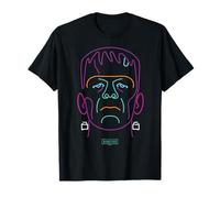 Universal Monsters Neon Frankenstein Portrait T-Shirt