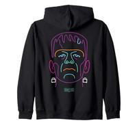 Universal Monsters Neon Frankenstein Portrait Zip Hoodie