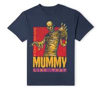 Universal Monsters Official The Mummy Retro T-Shirt - Navy | Size: Medium Universal Monsters Navy M