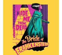 Universal Monsters Retro Bride Of Frankenstein Women's T-Shirt - Yellow - XXL
