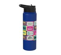Universal Monsters Retro Horror Titles All Over Print Stainless Steel Insulated Water Bottle