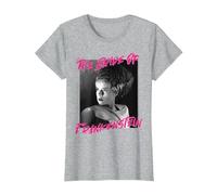 Universal Monsters The Bride of Frankenstein Paint Splatter T-Shirt, Women, Heather Grey, X-Large