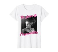 Universal Monsters The Bride of Frankenstein Paint Splatter T-Shirt, Women, White, Small