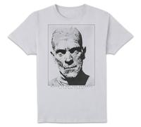 Universal Monsters The Mummy Portrait Men's T-Shirt - White | Size: Medium Universal Monsters White M