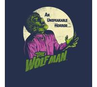 Universal Monsters The Wolfman Retro Men's T-Shirt - Navy - XXL