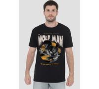 Universal Monsters The Wolfman Retro T-Shirt, Black | Size: XL Universal Black XL