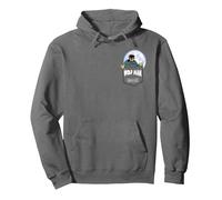 Universal Monsters Wolf Man’s Full Moon Pocket Pullover Hoodie, Adult Unisex, Asphalt Grey, Medium