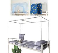 Universal Mosquito Net Bracket for Student & Home Dorm, Retractable Mosquito Net Bracket Stainless Steel, Adjustable Bed Canopy Support Frame