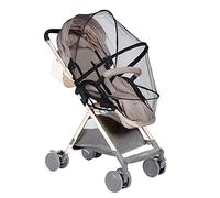 Universal Mosquito Net For Pram Pushchair Insect Net Fly Bug Net Protection Cover with Shed Support for Baby Car Seat Stroller Buggy Crib Carrycot Full-Wrapped Dual Zipper Opening and Closing
