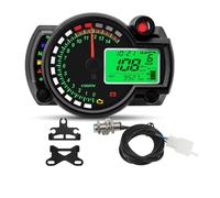 Universal Moto Dashboard Digital Motorcycle Odometer Meter Instrument Adjustable 0-299 KM/H 7colors Backlight Dashboard Tachometer Gauge
