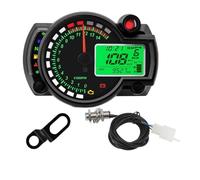 Universal Moto Dashboard Digital Motorcycle Odometer Meter Instrument Adjustable 0-299 KM/H 7colors Backlight Dashboard Tachometer Gauge