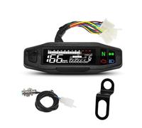 Universal Moto Tachometer For Sp&eed Gauge Tacho Meter Digital Odometer Instrument Sensor Set For Motorcycle Dashboard Tachometer Gauge