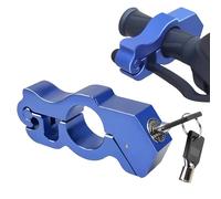 Universal Motorbike Brake Lock: Motorcycle Handlebar Lock with Key, Anti Theft for Scooters, Sports Bikes, Mountain Bike, ATVs (Blue)