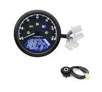 Universal Motorcycle 1-4 Cylinders Motorbike Gauge Digital Dash 12000RMP Meter Odometer Tachometer Dashboard Tachometer Gauge