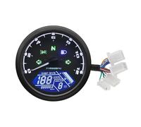 Universal Motorcycle 12000RMP LCD Speedometer Odometer Tachometer Motorbike Gauge Motorcycle Digital Dash For 1-4 Cylinders Mile Meter Gauge(No Sensor)