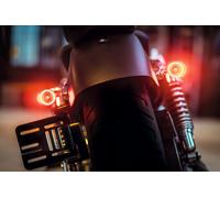 Universal Motorcycle 3 in 1 Turn Signal Tail Brake Light Unit Bullet 1000 DF E-Approved Pair (Pack of 2)