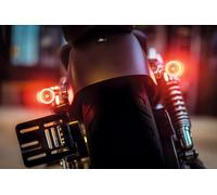 Universal Motorcycle 3 in 1 Turn Signal Tail Brake Light Unit Bullet 1000 DF E-Approved Pair (Pack of 2)
