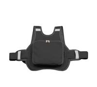 Universal Motorcycle Adjustable Safety Belt for Kids with Storage Bag Rear Seat Grab Handle Strap Harness Child Reflective Strip(Black)