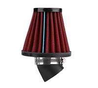 Universal Motorcycle Air Filter 35mm 48mm Inlet, High Performance Washable Pod Filter with 45 Degree Bend, Racing Air Intake Filter for Pit Bike Scooter ATV