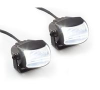 Universal Motorcycle Auxiliary LED High Beam With Mounting Bracket, Pair