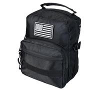 Universal Motorcycle Bag Handlebar Bag 1680D Oxford Tool Storage Accessory for Front Fork Handle Bar Sissy Bar Compatible with Harley Softail Dyna Sportsters and Most Cruiser Models