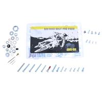 Universal Motorcycle Bolt Kit Complete Steel Off-Road Plastic Fairing Mount - Compatible with SUZUKI ATV Cross Enduro Trial - Durable Anti-Corrosion Bolts