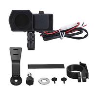 Universal Motorcycle Charger Dual USB Digital Display Fast Charging for Electric Vehicles 12 24V ABS Material 5V 3.4A Output