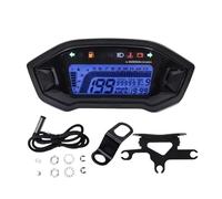 Universal Motorcycle Digital 13000rpm Speedometer Backlight Motor For 2-4 Cylinders Odometer 7 Colors Adjust Odometer(Color7)