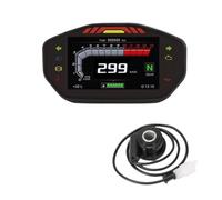 Universal Motorcycle Digital Meter TFT Moto Odometer With 6 Gear Backlight And Sensor B For 1 2 4 Cylinders Dashboard Tachometer Gauge