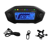 Universal Motorcycle Digital Speedometer Tachometer Dashboard 10000 LED Display For 1,2,4 Cylinder GPS Speedometer(With W bracket)
