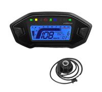 Universal Motorcycle Digital Speedometer Tachometer Dashboard 10000 LED Display For 1,2,4 Cylinder GPS Speedometer(Meter and bracket)