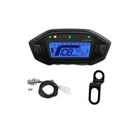 Universal Motorcycle Digital Speedometer Tachometer Dashboard 10000 RPM Instrument Panel Meter Display For 1,2,4 Cylinder(Yellow)