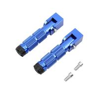 Universal Motorcycle Foldable Foot Pegs 8mm Aluminium Alloy Rest Pedal For Motorbike Modified Universal Motorbike Foot Pegs(Blue)