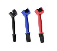Universal Motorcycle for Bicycle Chain Gear Cleaner Brush, Multi-Purpose Tire Rim Dirt Scrubber Tool for MTB Road Bike Maintenance(2 pcs red)