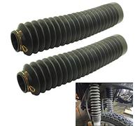Universal Motorcycle Fork Boot Set - 11" Long,Motorcycle Fork Rubber Cover Gaiters Boots Gaitor for Harley Yamaha Norton Honda Replacement Parts, Easy to Install, Fits All Early Model Bikes