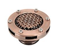 Universal Motorcycle Fuel Tank Cap, Metal Gas Tank Cover with Fine Gloss Finish, Durable Replacement Lid for Dirt Bike Scooter ATV, Prevents Leakage and (Bronze)