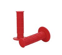Universal Motorcycle Grips 7 8" 22mm Hand Grip Snap-on Cam Compatible With Dirt Bike Handlebar(Red grip)