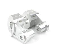 Universal Motorcycle Handle Bar Riser Clamp For Triumph For Bonneville T100 2001 2002 2003 2004 2005 2006 2007-2020 25.4mm Handlebars Fat Bar Risers Mount Clamps(Silver)