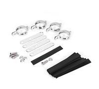 Universal Motorcycle Headlight Brackets Adjustable CNC Aluminum Fork Mount Clamp Kit for Cruisers Cafe Racers Streetfighters Electrosilvering 34 60mm (34-51mm)